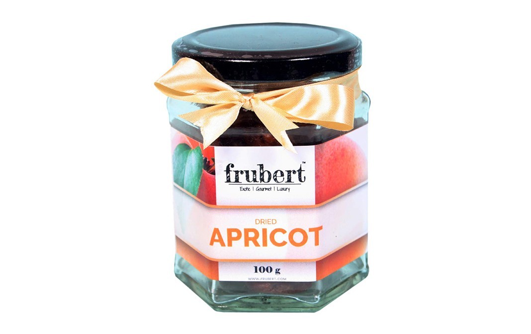Frubert Dried Apricot    Glass Jar  100 grams